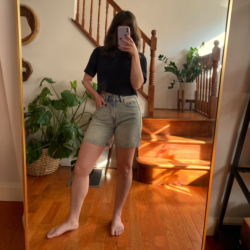 NWT Zara jean shorts
